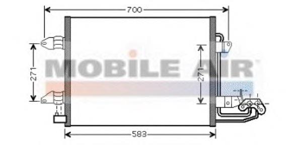 58005211 VAN Wezel condensador aire acondicionado