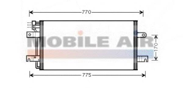 58005197 VAN Wezel condensador aire acondicionado