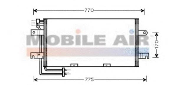 58005195 VAN Wezel condensador aire acondicionado