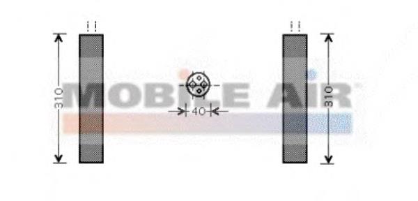 5800D073 VAN Wezel receptor-secador del aire acondicionado