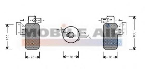 5800D166 VAN Wezel receptor-secador del aire acondicionado