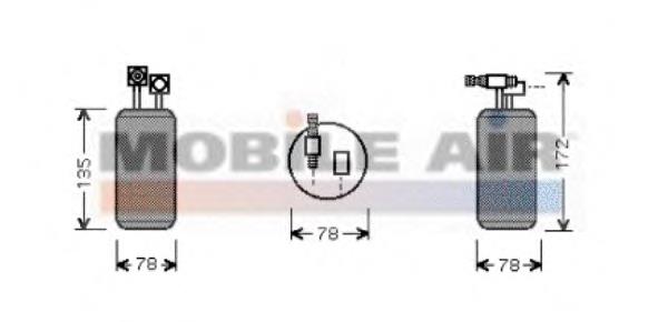 5800D052 VAN Wezel receptor-secador del aire acondicionado