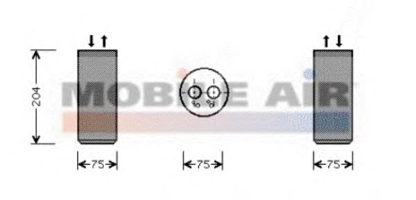 5800D053 VAN Wezel receptor-secador del aire acondicionado