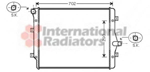 Radiador 58002208 VAN Wezel
