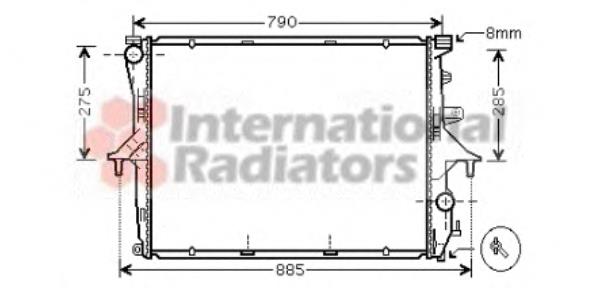 58002214 VAN Wezel radiador refrigeración del motor