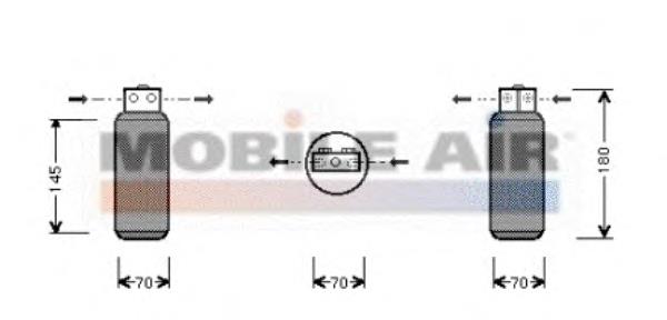 4700D042 VAN Wezel receptor-secador del aire acondicionado