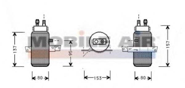 Receptor-secador del aire acondicionado 4700D043 VAN Wezel