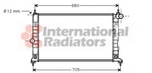 Radiador refrigeración del motor 47002055 VAN Wezel