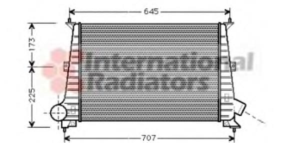 47004047 VAN Wezel radiador de aire de admisión