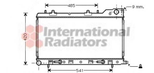 51002048 VAN Wezel radiador refrigeración del motor