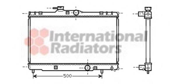 53002273 VAN Wezel radiador refrigeración del motor