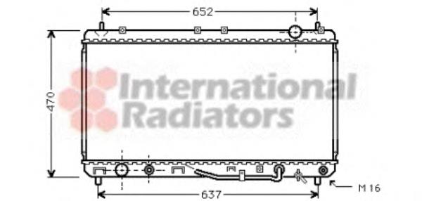 53002232 VAN Wezel radiador refrigeración del motor