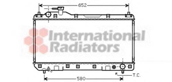 Radiador refrigeración del motor 53002297 VAN Wezel