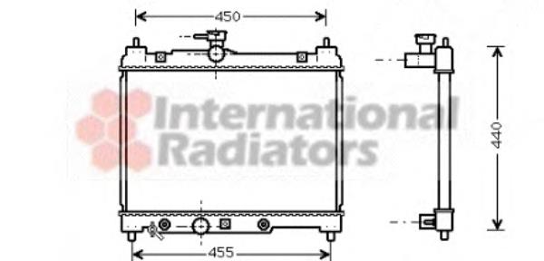 53002287 VAN Wezel radiador refrigeración del motor