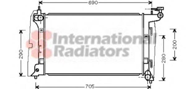 53002290 VAN Wezel radiador refrigeración del motor