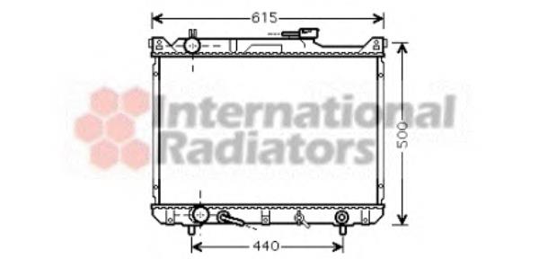 52002073 VAN Wezel radiador refrigeración del motor