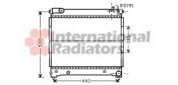 52002074 VAN Wezel radiador refrigeración del motor