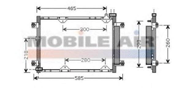 52005075 VAN Wezel condensador aire acondicionado