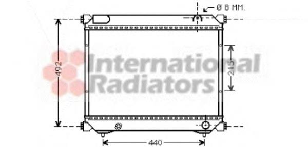 52002065 VAN Wezel radiador refrigeración del motor