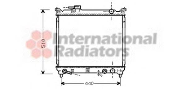 Radiador refrigeración del motor 52002072 VAN Wezel