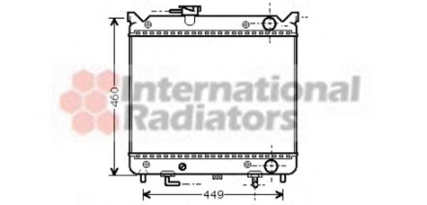 Radiador refrigeración del motor 52002071 VAN Wezel