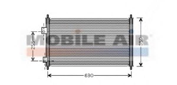 25005165 VAN Wezel condensador aire acondicionado