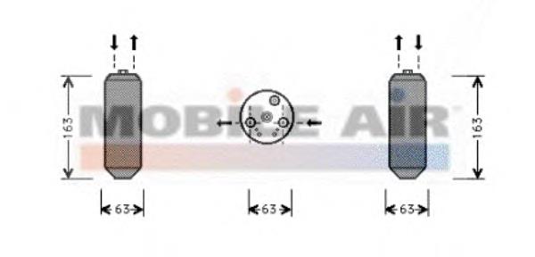 2500D103 VAN Wezel receptor-secador del aire acondicionado