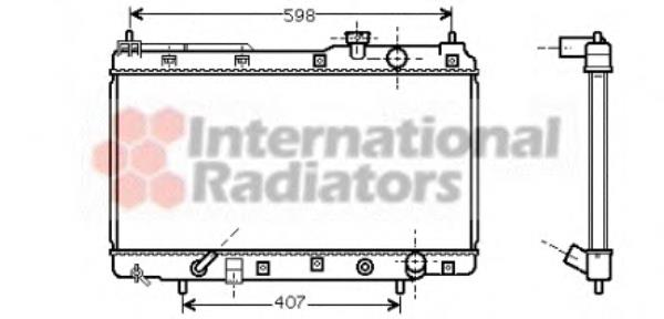 Radiador de água VAN Wezel 25002104