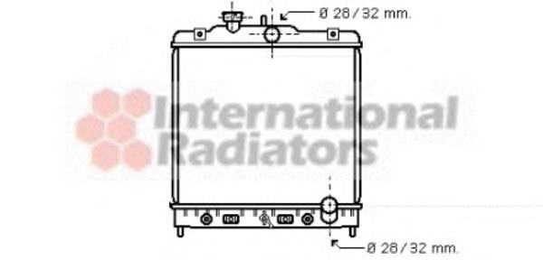 Radiador refrigeración del motor 25002123 VAN Wezel