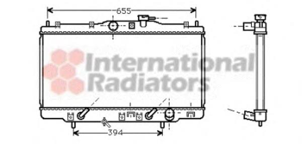 25002119 VAN Wezel radiador refrigeración del motor