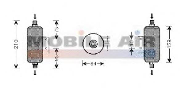 2700D149 VAN Wezel receptor-secador del aire acondicionado