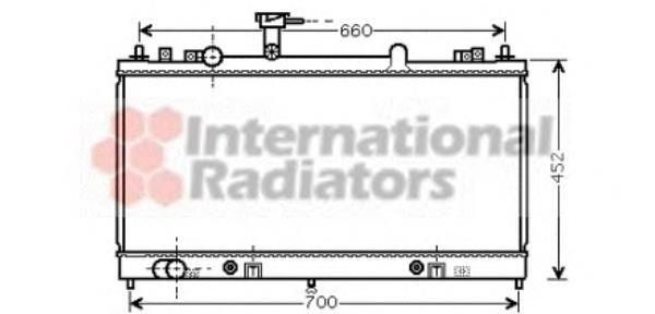 27002163 VAN Wezel radiador refrigeración del motor