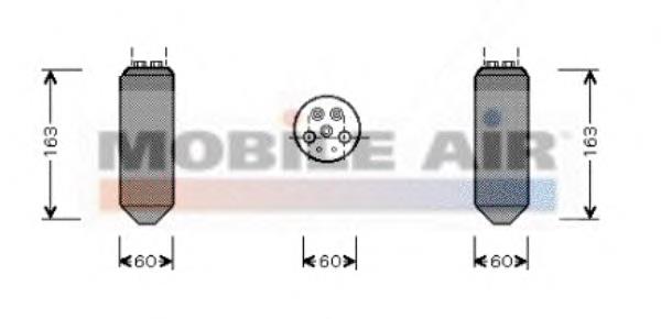 Receptor-secador del aire acondicionado 2700D036 VAN Wezel