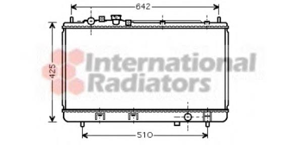 Radiador refrigeración del motor 27002173 VAN Wezel