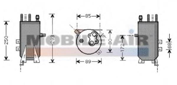 1800D125 VAN Wezel receptor-secador del aire acondicionado