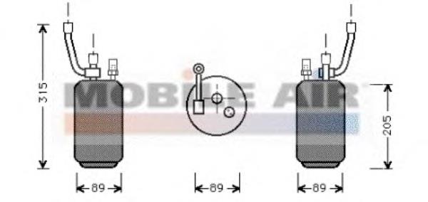 1800D274 VAN Wezel receptor-secador del aire acondicionado