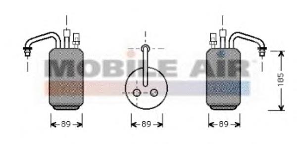 1800D017 VAN Wezel receptor-secador del aire acondicionado