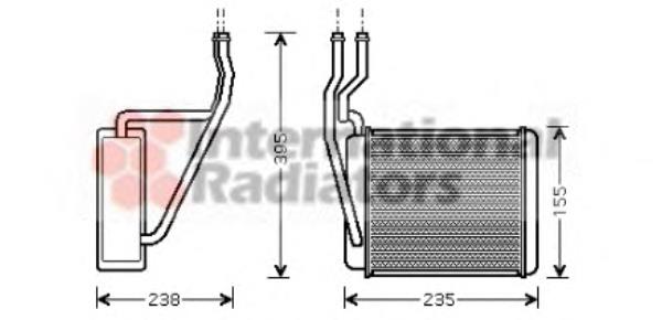 Radiador calefacción 18006329 VAN Wezel