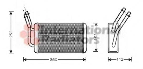 18006316 VAN Wezel radiador de calefacción