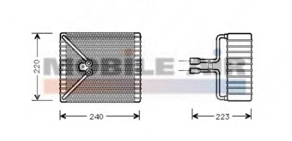 Evaporador, aire acondicionado 1800V273 VAN Wezel