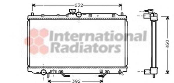 Radiador refrigeración del motor 32002153 VAN Wezel