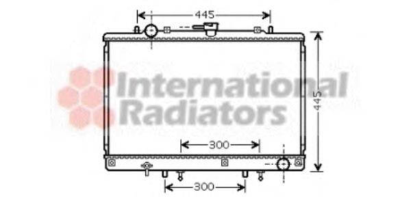 Radiador refrigeración del motor 32002165 VAN Wezel