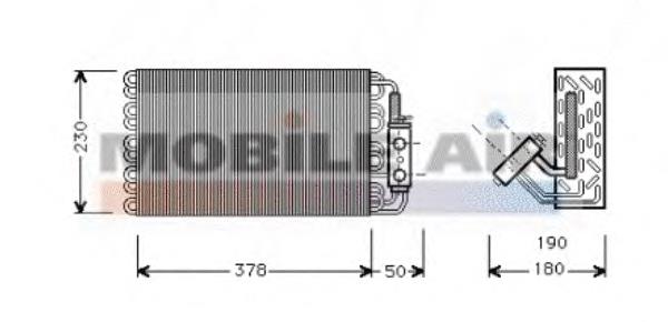 3000V001 VAN Wezel evaporador, aire acondicionado