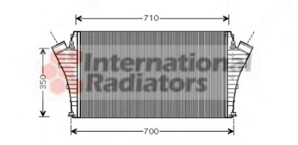 37004360 VAN Wezel radiador de aire de admisión