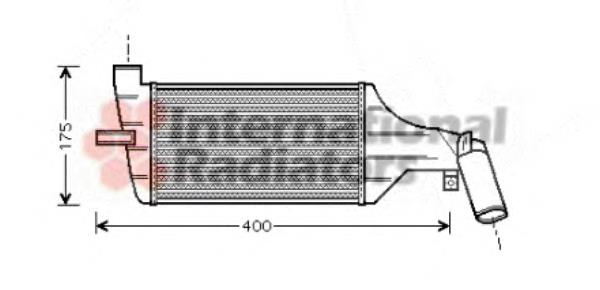 37004325 VAN Wezel radiador de aire de admisión