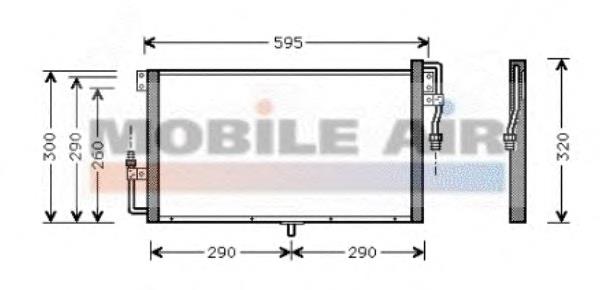 Condensador aire acondicionado 37005268 VAN Wezel