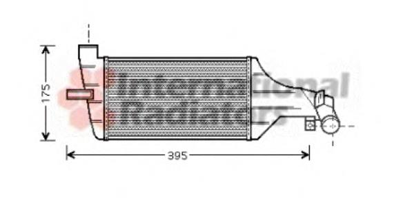 37004374 VAN Wezel radiador de aire de admisión