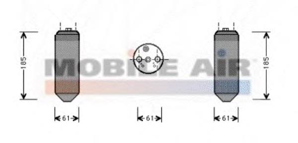 Receptor-secador del aire acondicionado 3200D151 VAN Wezel