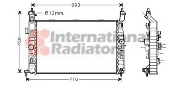 37002345 VAN Wezel radiador refrigeración del motor