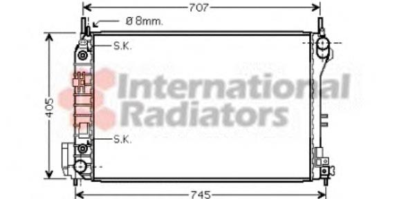Radiador de água VAN Wezel 37002341